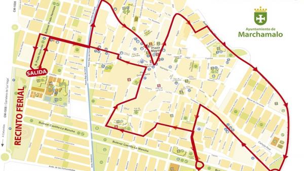 Plano de actuación del microbús gratuito que el Ayuntamiento de Marchamalo pondrá a disposición de los más jóvenes para regresar a casa durante las fiestas de la localidad. Plano de actuación del microbús gratuito que el Ayuntamiento de Marchamalo pondrá a disposición de los más jóvenes para regresar a casa durante las fiestas de la localidad.