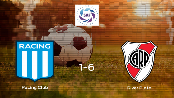 El River se lleva la victoria tras golear 1-6 al Racing Club El River se lleva la victoria tras golear 1-6 al Racing Club