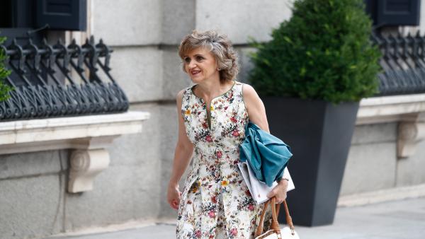 La ministra de Sanidad, Consumo y Bienestar Social en funciones, María Luisa Carcedo, a su llegada al Congreso de los Diputados para la segunda sesión del debate de investidura del candidato socialista a la Presidencia del Gobierno. La ministra de Sanidad, Consumo y Bienestar Social en funciones, María Luisa Carcedo, a su llegada al Congreso de los Diputados para la segunda sesión del debate de investidura del candidato socialista a la Presidencia del Gobierno.