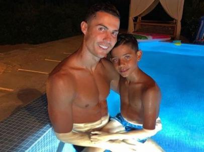 Cristiano y su hijo