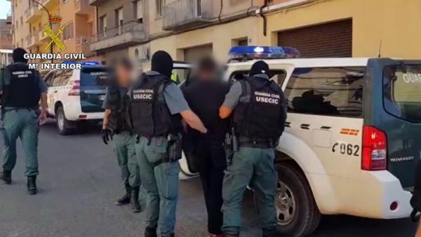 La Guardia Civil ha realizado la detención en Monzón. La Guardia Civil ha realizado la detención en Monzón.
