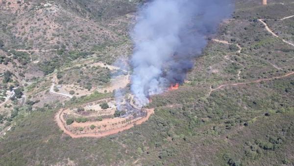 Incendio en el paraje Peñas Blancas de Estepona Incendio en el paraje Peñas Blancas de Estepona