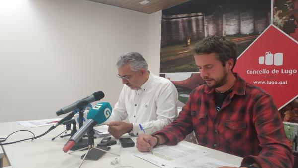 Rueda de prensa tras la junta de gobierno local de Lugo. Rueda de prensa tras la junta de gobierno local de Lugo.