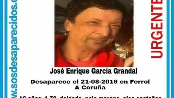 SOS Desaparecidos alerta de la desaparición de un vecino de Ferrol (A Coruña) SOS Desaparecidos alerta de la desaparición de un vecino de Ferrol (A Coruña)
