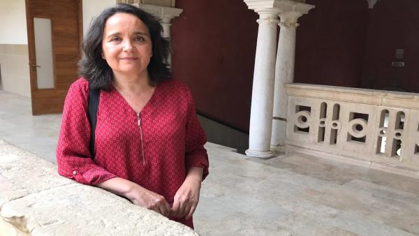 Purificación Gómez, doctora en Derecho por la Universidad de Jaén y experta en atención a las catástrofes naturales que afectan a los agricultores del olivar, en los cursos de la UNIA Purificación Gómez, doctora en Derecho por la Universidad de Jaén y experta en atención a las catástrofes naturales que afectan a los agricultores del olivar, en los cursos de la UNIA