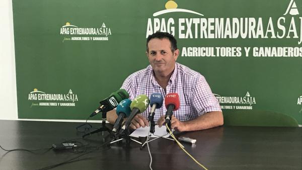 El presidente de APAG Extremadura Asaja, Juan Metidieri El presidente de APAG Extremadura Asaja, Juan Metidieri