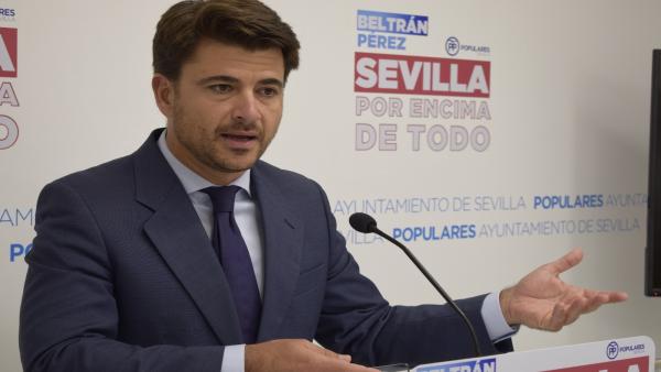 El portavoz del PP de Sevilla, Beltrán Pérez El portavoz del PP de Sevilla, Beltrán Pérez