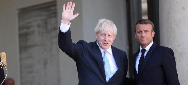 Boris Johnson y Emmanuel Macron