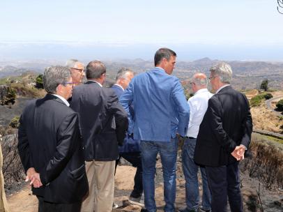 Pedro Sánchez, en su visita a Gran Canaria.