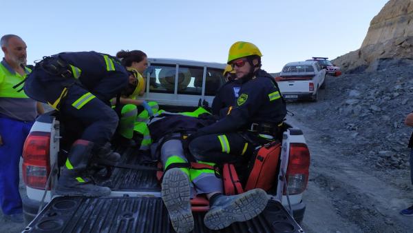 Operario accidentado en Poveda de la Sierra Operario accidentado en Poveda de la Sierra