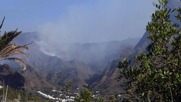Parte de la zona afectada por el incendio de la isla de Gran Canaria Parte de la zona afectada por el incendio de la isla de Gran Canaria