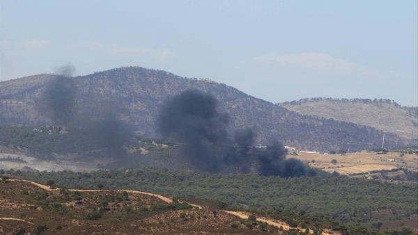 Incendio en el vertedero de Nerva. Incendio en el vertedero de Nerva.
