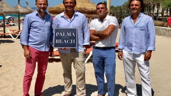 (I-D): Antoni Martorell, Director De Comunicación De Palma Beach; Juan Miguel Ferrer, CEO Palma Beach; Pedro Marin Y Mika Ferrer, Gerente Y Director De Marketing De Palma Beach Respectivamente. (I-D): Antoni Martorell, Director De Comunicación De Palma Beach; Juan Miguel Ferrer, CEO Palma Beach; Pedro Marin Y Mika Ferrer, Gerente Y Director De Marketing De Palma Beach Respectivamente.