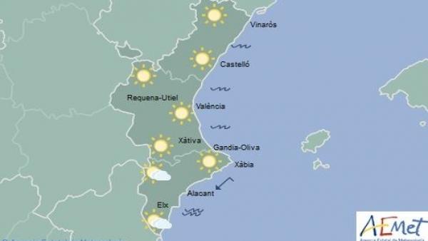 Predicción de Aemet para el sábado 24 de agosto Predicción de Aemet para el sábado 24 de agosto