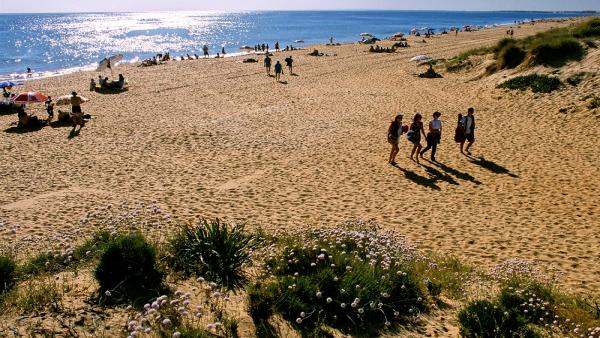 Una playa de Huelva. Una playa de Huelva.