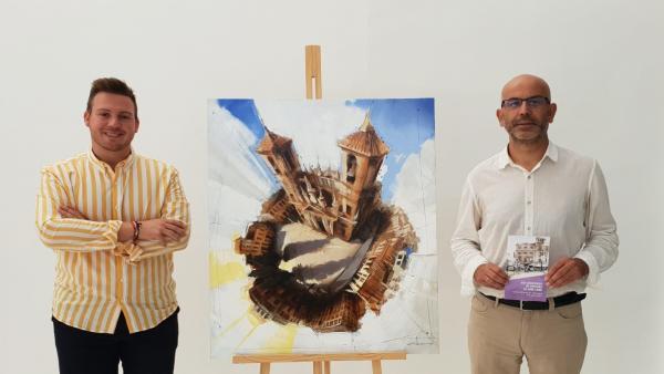 El alcalde de Santa Fe, Manuel Gil, y el concejal de Fiestas, Carlos Marcos, presentan el cartel de la feria El alcalde de Santa Fe, Manuel Gil, y el concejal de Fiestas, Carlos Marcos, presentan el cartel de la feria