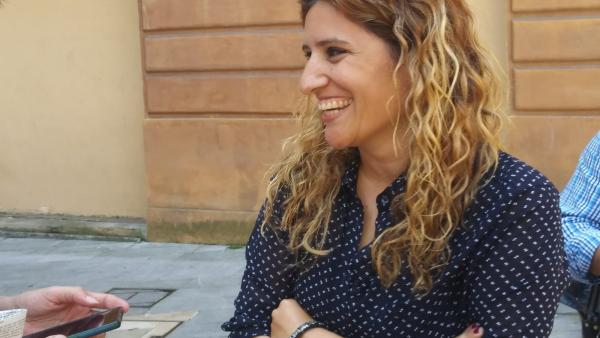 La concejala de Somos en el Ayuntamiento de Oviedo, Anabel Santiago. La concejala de Somos en el Ayuntamiento de Oviedo, Anabel Santiago.