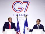 Donald Trump y Emmanuel Macron, en la cumbre del G7 en Biarritz.