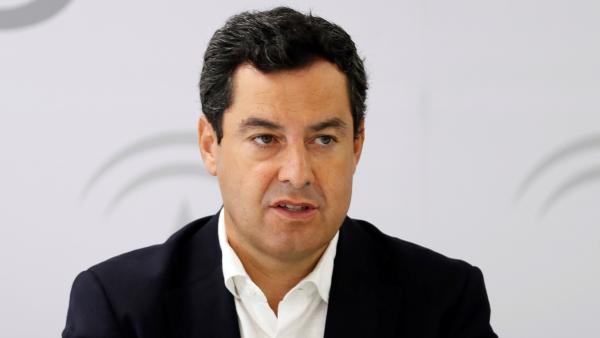 El presidente de la Junta de Andalucía, Juanma Moreno El presidente de la Junta de Andalucía, Juanma Moreno