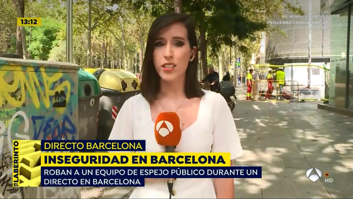 Un equipo de 'Espejo público' sufre un robo en Barcelona momentos antes de entrar en directo