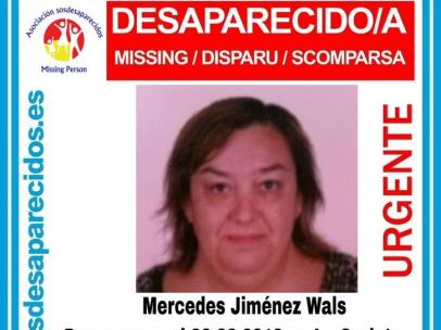Cartel de la desaparición de Mercedes Jiménez Wals