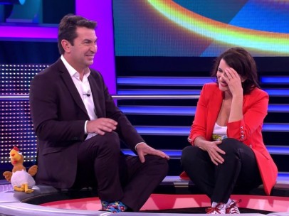 Arturo Valls y Silvia Abril
