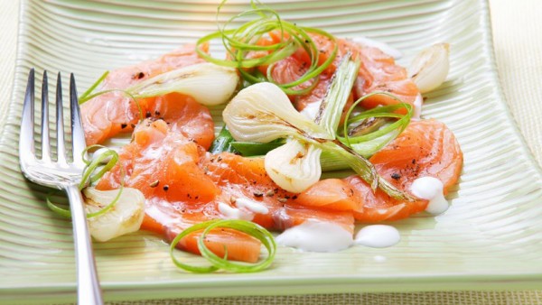 Carpaccio de salmón Carpaccio de salmón