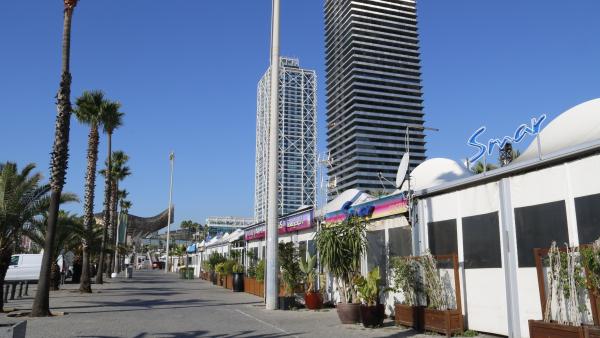 Zona del Port Olímpic donde se han producido el apuñalamiento. Zona del Port Olímpic donde se han producido el apuñalamiento.