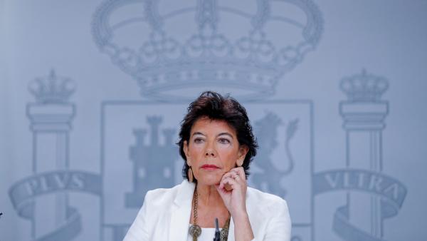 La portavoz del Gobierno, Isabel Celáa. La portavoz del Gobierno, Isabel Celáa.