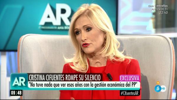 La ex presidenta de la Comunidad de Madrid, Cristina Cifuentes. La ex presidenta de la Comunidad de Madrid, Cristina Cifuentes.