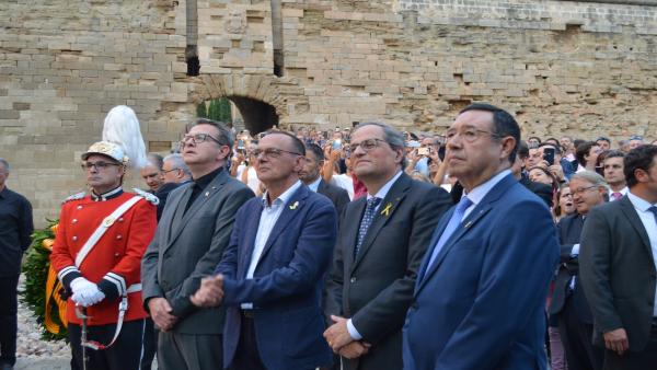 Joan Talarn, Miquel Pueyo, Quim Torra y Ramon Farré Joan Talarn, Miquel Pueyo, Quim Torra y Ramon Farré