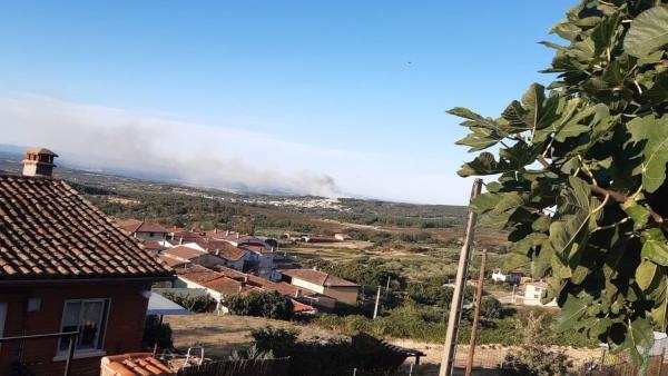 Incendio en Villanueva de la Vera Incendio en Villanueva de la Vera