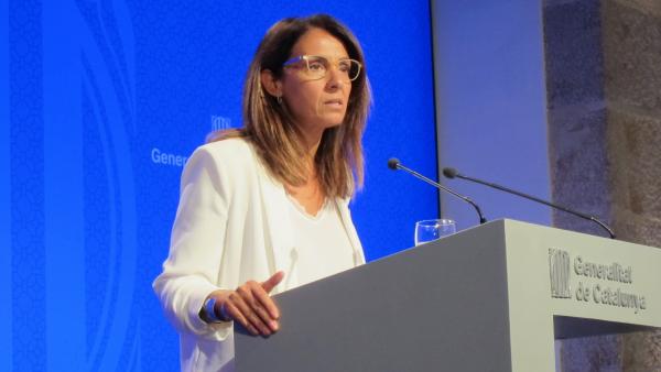 La portavoz del Govern, Meritxell Budó La portavoz del Govern, Meritxell Budó