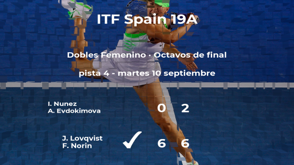 Las tenistas Nunez y Evdokimova se despiden del torneo de Ceuta Las tenistas Nunez y Evdokimova se despiden del torneo de Ceuta