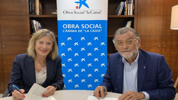 El presidente de la Junta Provincial de Baleares de la Asociación Española Contra el Cáncer, Javier Cortés y la directora territorial de CaixaBank en Baleares, Maria Cruz Rivera. El presidente de la Junta Provincial de Baleares de la Asociación Española Contra el Cáncer, Javier Cortés y la directora territorial de CaixaBank en Baleares, Maria Cruz Rivera.