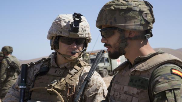 La Brigada 'Canarias' XVI se adiestra en un ejercicio bilateral con los Marines de EEUU en la isla de Fuerteventura La Brigada 'Canarias' XVI se adiestra en un ejercicio bilateral con los Marines de EEUU en la isla de Fuerteventura