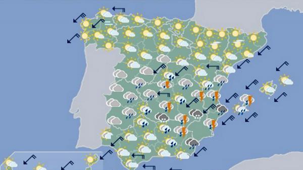 Mapa del tiempo 13/09/19 Mapa del tiempo 13/09/19