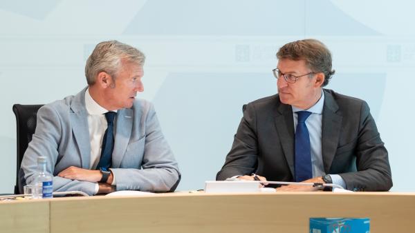 El titular del Gobierno gallego, Alberto Núñez Feijóo, preside la reunión del Consello de la Xunta El titular del Gobierno gallego, Alberto Núñez Feijóo, preside la reunión del Consello de la Xunta