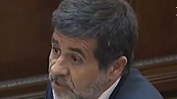 Jordi Sànchez en el juicio por el 'procés' en el Tribunal Supremo. Jordi Sànchez en el juicio por el 'procés' en el Tribunal Supremo.
