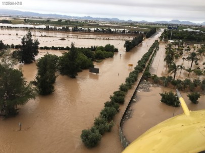 Imagen de las inundaciones en Los Alcázares (Murcia) causadas por la DANA