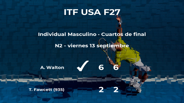 Adam Walton gana en los cuartos de final del torneo de Champaign Adam Walton gana en los cuartos de final del torneo de Champaign