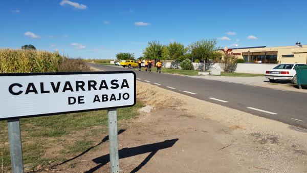 Residencia en Calvarrasa de Abajo donde vivía la mujer desaparecida. Residencia en Calvarrasa de Abajo donde vivía la mujer desaparecida.