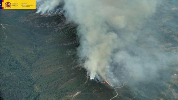 Incendios ocurridos este sábado en las provincias de Lugo y Ourense. Incendios ocurridos este sábado en las provincias de Lugo y Ourense.