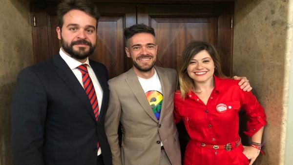 Los diputados por el PSOE de Jaén Juan Francisco Serrano, Felipe Sicilia y Laura Berja. Los diputados por el PSOE de Jaén Juan Francisco Serrano, Felipe Sicilia y Laura Berja.