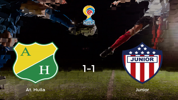 El Atlético Huila y el Junior de Barranquilla logran un punto después de empatar a uno El Atlético Huila y el Junior de Barranquilla logran un punto después de empatar a uno