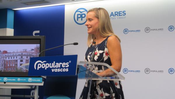 Amaya Fernández, secretaria general del PP vasco Amaya Fernández, secretaria general del PP vasco