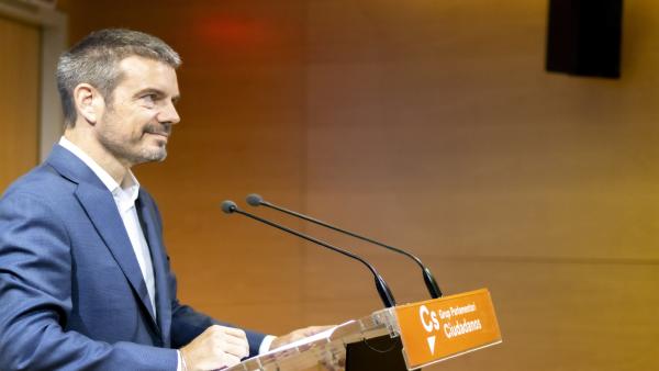 El diputado de Cs, Marc Pérez Ribas, en rueda de prensa El diputado de Cs, Marc Pérez Ribas, en rueda de prensa