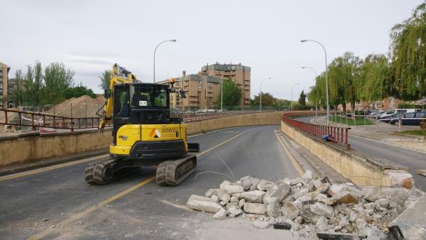 Trabajos derribo túnel de Duques de Nájera en Logroño Trabajos derribo túnel de Duques de Nájera en Logroño