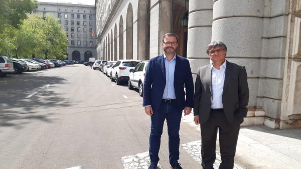 El alcalde de Palma, José Hila (I), y el regidor de Medio Ambiente, Ramon Perpinyà (D). El alcalde de Palma, José Hila (I), y el regidor de Medio Ambiente, Ramon Perpinyà (D).