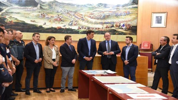 El presidente del Gobierno en funciones, Pedro Sánchez, visita Almansa. El presidente del Gobierno en funciones, Pedro Sánchez, visita Almansa.
